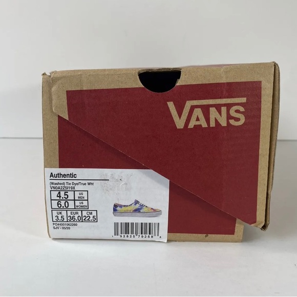 Vans Authentic Washed Tie Dye Sneakers - Picture 5 of 8